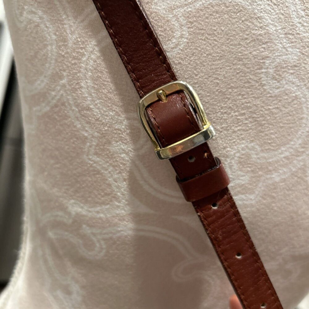 Cole Haan Brown Crossbody Bag Bucket Flap Clasp Limited Edition - Picture 5 of 16
